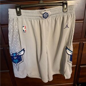 Jordan Gray Hornets Athletic Mesh Shorts